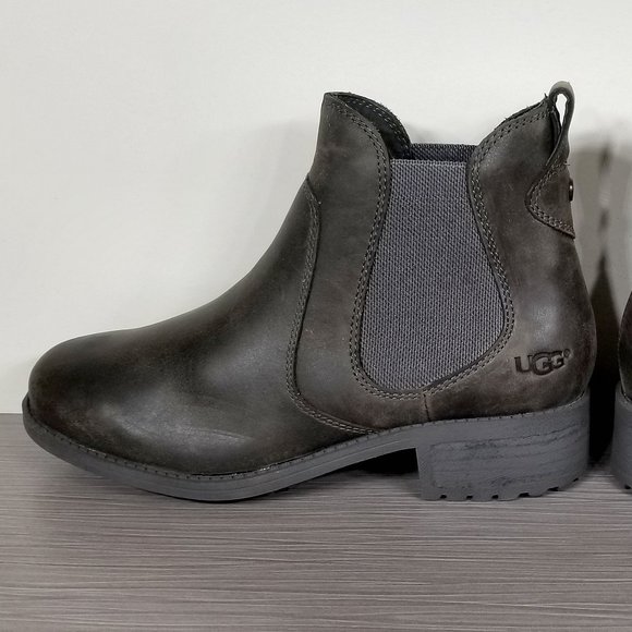 UGG Bonham Waterproof Chelsea Boot, Brown Leather, Womens Size 5.5 M / 36.5 - Picture 7 of 12